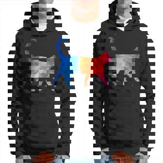 美的シルエット芸術的水彩猫 パーカー - Kawaiitshirt