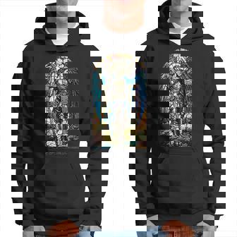 聖ミカエル大天使 – 聖なるステンドグラス – キリスト教 パーカー - Kawaiitshirt