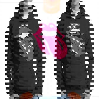 舌を広げた唇 パーカー - Kawaiitshirt