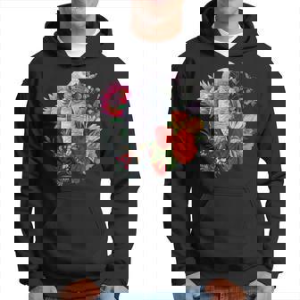 花と蝶とヨウム パーカー - Kawaiitshirt