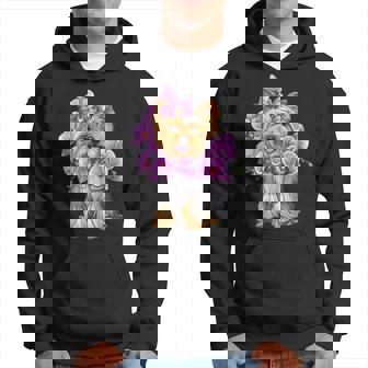 花を持つヨークシャー テリア パーカー - Kawaiitshirt