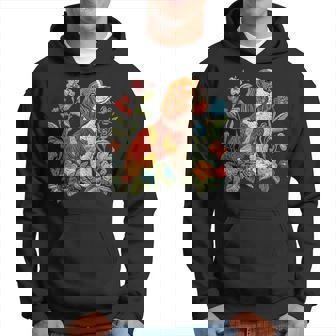 花柄 キャバリア王 チャールズ スパニエル キュート ママ 母の日 パーカー - Kawaiitshirt