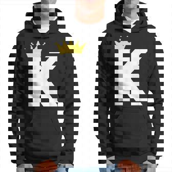 英文字 K 大文字 アルファベット モノグラム イニシャル キング クイーン クラウン パーカー - Kawaiitshirt