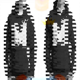 英文字 M 大文字 アルファベット モノグラム イニシャル キング クイーン クラウン パーカー - Kawaiitshirt