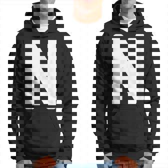 英文字 N 大文字 アルファベット モノグラム イニシャル パーカー - Kawaiitshirt
