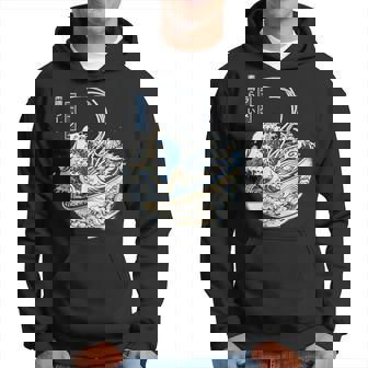 葛飾 北斎 神奈川沖浪裏 有名なヴィンテージアート ラーメン好き ラーメンオタク ラーメン 面白い ネタ ごはん 飯 麺 パーカー - Kawaiitshirt