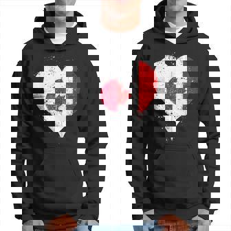 誇り高き日系カナダ人を想うビンテージスタイルのクールなカナダ国旗と日本国旗 パーカー - Kawaiitshirt