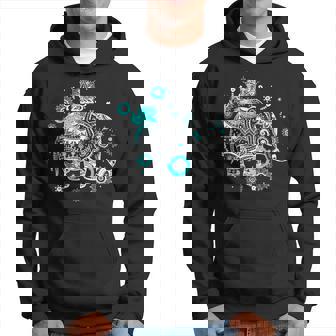 象のギフト タイアート 幸運のタイ ビンテージグラフィック パーカー - Kawaiitshirt