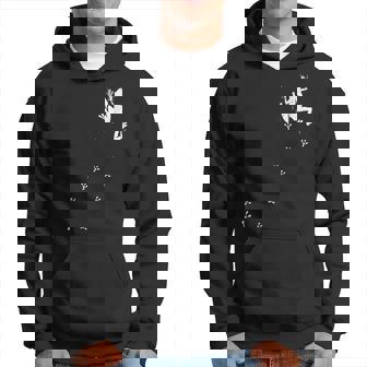 野生動物 足跡 水陸両用 カエル 熱帯雨林 カエル パーカー - Kawaiitshirt