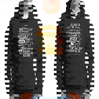 釣り人のための面白い釣りとビールの週末予報 パーカー - Kawaiitshirt