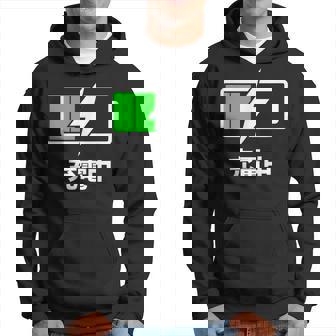 電池【充電中】バッテリー おもしろ 面白い ギャグ ネタ ウケ狙い 笑える ユーモア お笑い 個性的な パーカー - Kawaiitshirt