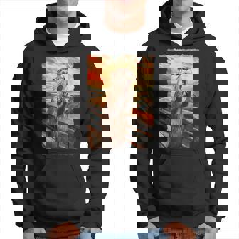 面白い レトロ ムンク 悲鳴 芸術的 絵画 パロディ カワウソ 恋人 パーカー - Kawaiitshirt