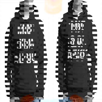 面白いtシャツ 下ネタ 文字 ダジャレ メンズ おもしろtシャツ ジョーク 男性用 英語 I'm Noto Low パーカー - Kawaiitshirt