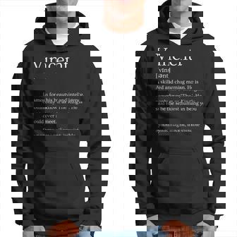 メンズ 面白いvincentの名前の意味 -Incent パーソナライズされた名前 パーカー - Kawaiitshirt