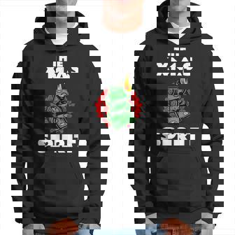 面白いクリスマス「The Xmaspirit」グラフィック パーカー - Kawaiitshirt