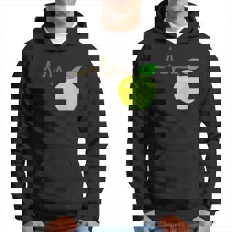 面白いハートビートekgアップルフルーツフルーツアップルギフト パーカー - Kawaiitshirt