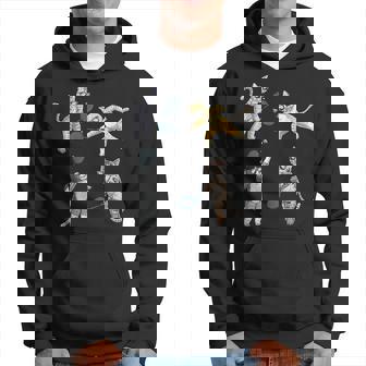 面白いバドミントン猫 パーカー - Kawaiitshirt