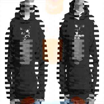 面白いボストンテリア 犬のポケットデザイン ボストンテリア愛好家 パーカー - Kawaiitshirt