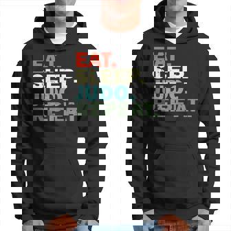 面白い柔道家が寝る柔道を食べる パーカー - Kawaiitshirt