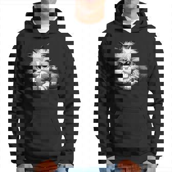 面白い猫 中指 皮肉 いたずらな 発言 パーカー - Kawaiitshirt