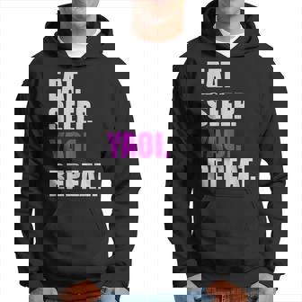 食べて寝てヤオイリピートヤオイボーイの恋愛漫画 パーカー - Kawaiitshirt