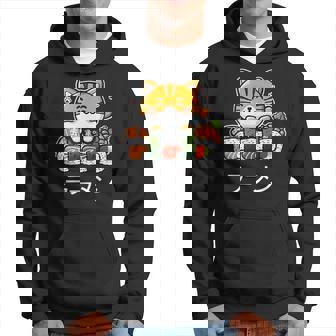 食べ物好きのためのかわいい日本のかわいい猫寿司 パーカー - Kawaiitshirt