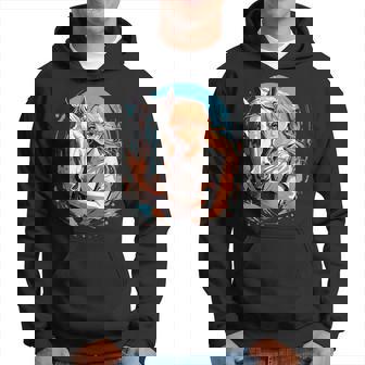 馬のファンのためのアニメガールの象徴的な乗馬デザイン。 パーカー - Kawaiitshirt