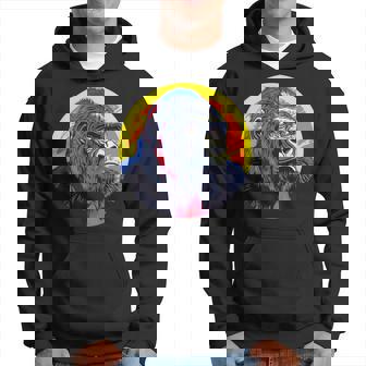 鮮やかなゴリラのイラスト、大胆な色。 パーカー - Kawaiitshirt