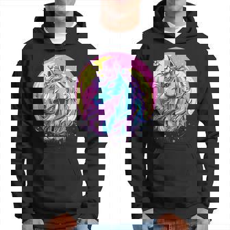 鮮やかなユニコーン マジック ファンタジー ムーンライト パーカー - Kawaiitshirt