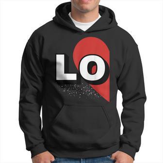 ２人で着るとハートが出来る Loveの文字になる 「Lo」カップル 恋人 パーカー - Kawaiitshirt