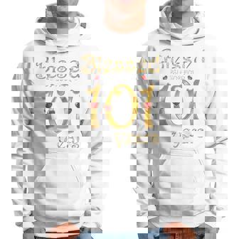 101歳の101歳の誕生日パーティの女王に祝福 長袖tシャツ パーカー - Kawaiitshirt