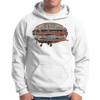 172Kyhawk ヴィンテージ レトロ 飛行機 フライングパイロット パーカー - Kawaiitshirt