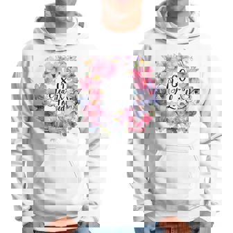 80 Years Loved 80歳の誕生日 フローラルリース 80歳 パーカー - Kawaiitshirt