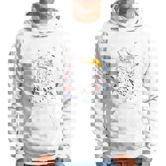 Atoka Tn 愛国的なイーグル アメリカ国旗 アンティーク調デザイン 長袖tシャツ パーカー - Kawaiitshirt