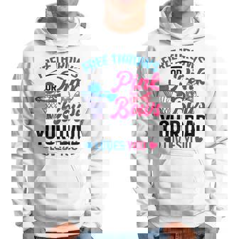 Dad Loves You Free Throw Or Pink Bows 性別発表 パーカー - Kawaiitshirt