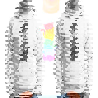Divertido Gato Lgbt Pila Arco Iris Orgullo Gay Para El Amante De Sudadera - Regaloses
