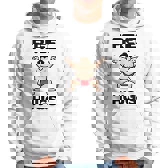 Free Hugs おもしろ相撲力士 相撲ハグ カワイイ相撲ハグ パーカー - Kawaiitshirt