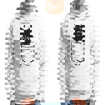 Cat In Pocket Chat Mignon Dans La Poche Pour Chat Amoureux Sweat à capuche - Cadeauxyz