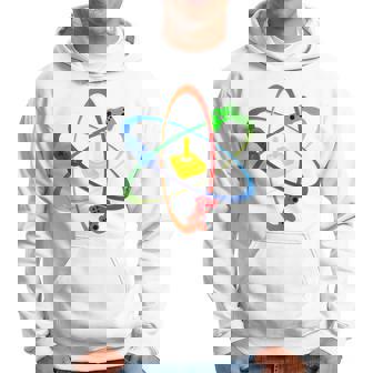Gamer Atom コンソールプレーヤー ゲームコンピュータープログラマー 長袖tシャツ パーカー - Kawaiitshirt