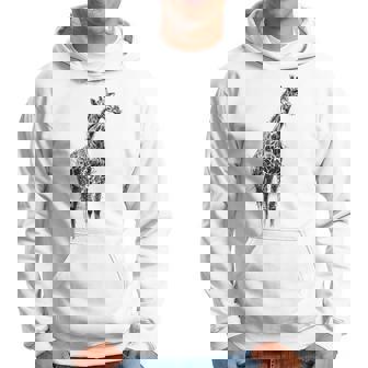 Girafe Motif Imprimé Animal Dessin Illustration Girafe Sweat à capuche - Cadeauxyz