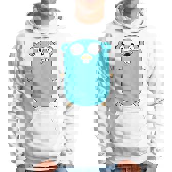 Go Golang プログラミング言語ロゴ マスコットゴファー パーカー - Kawaiitshirt