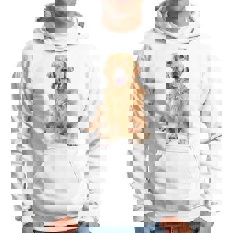Golden Retriever Dog Illustration Graphique Golden Retriever Sweat à capuche - Cadeauxyz