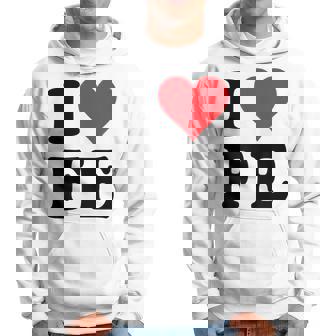 I Heart Fe Initials I Love FE First And Last Name F E パーカー - Kawaiitshirt