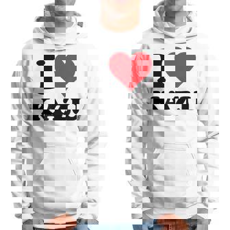 I Heart Kazu 名 I Love パーソナライズ パーカー - Kawaiitshirt