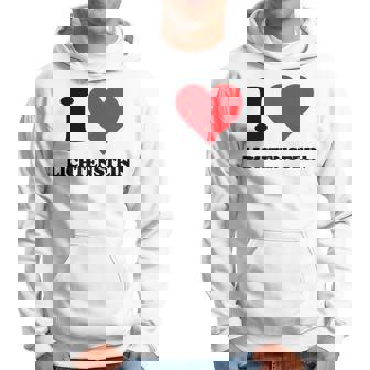 I Heart Lichtenstein Germany Love German Souvenir Item Sweat à capuche - Cadeauxyz