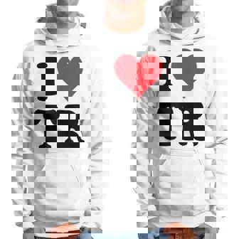 I Heart Tr Initials I Love TR First And Last Name T R パーカー - Kawaiitshirt