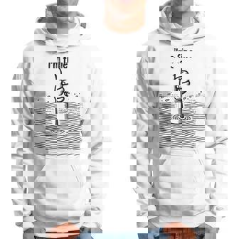 I'm Fine Thumbs Drowning Up メンズ レディース 皮肉なユーモア ジョーク パーカー - Kawaiitshirt