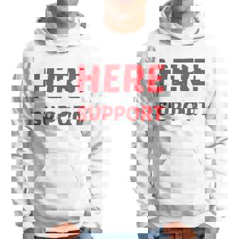 I'm Just Here For Moralupport 友情を高める 長袖tシャツ パーカー - Kawaiitshirt