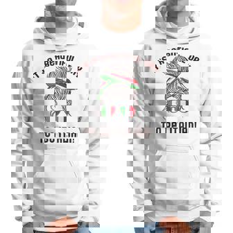 It's A Beautiful Day To Be Italian イタリア国旗 ミーム 背面に パーカー - Kawaiitshirt