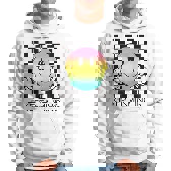 Keepmiling キュート 面白い ハッピー 平和 笑顔 ポジティブ パーカー - Kawaiitshirt